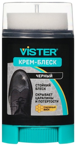 Vister крем черный, черный comfort крем-блеск для обуви
