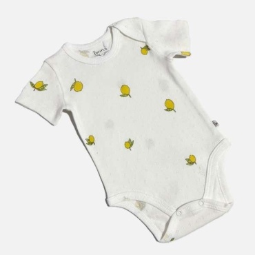 Боди Twins Textile белый, желтый