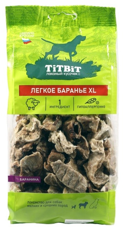 Лакомство 8751 TiTBiT Легкое баранье XL - мягкая упаковка 68 гр