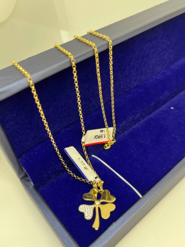 Колье Exclusive Gold Aij263 длина 40 см вес 3.3 г золото, без вставок