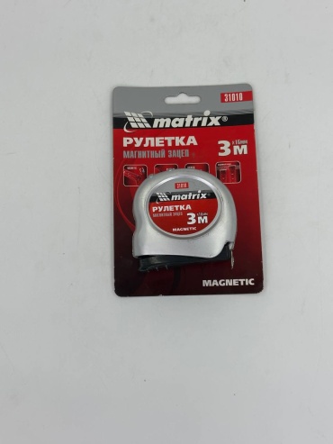 Matrix рулетка строительная 31010, 3 м х 16 мм