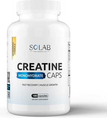 Креатин SOLAB Creatine Monohydrate Micronized Formula нейтральный 180 таблеток