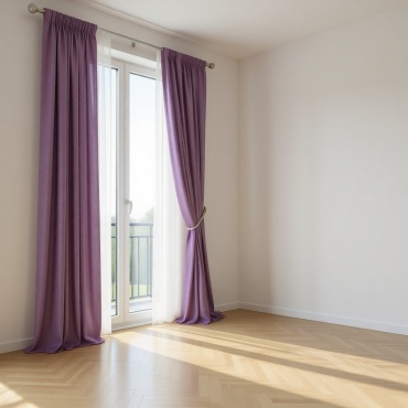 Комплект Dimar 400x275 см 3 шт, велюр, фиолетовый