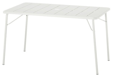Садовый стол IKEA TORPARÖ белый 130х74х75 см