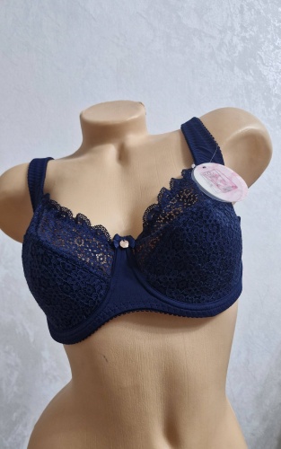 Бюстгальтер дублированная чашка Anfen синий