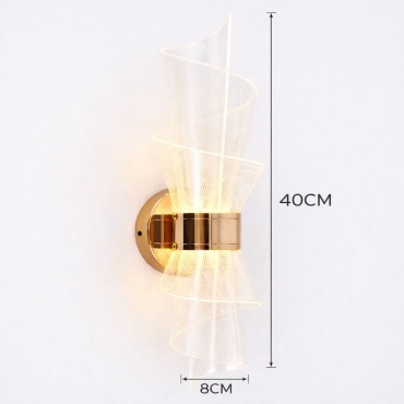 Бра настенный LED, золотистый