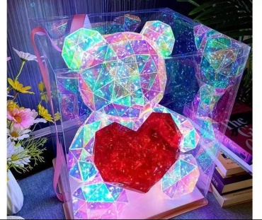 Мишка с розовым сердечком 40 см