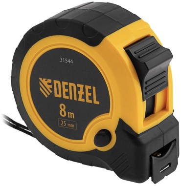 DENZEL рулетка бытовая, строительная 31544, 8 м х 25 мм