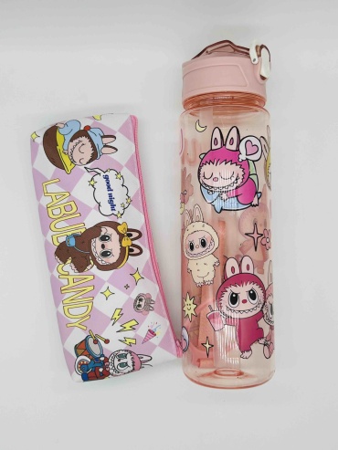 Школьный набор Labubu Pink 12 предметов 2 шт
