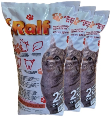 Корм Cat Ralf для взрослых курица 6 кг