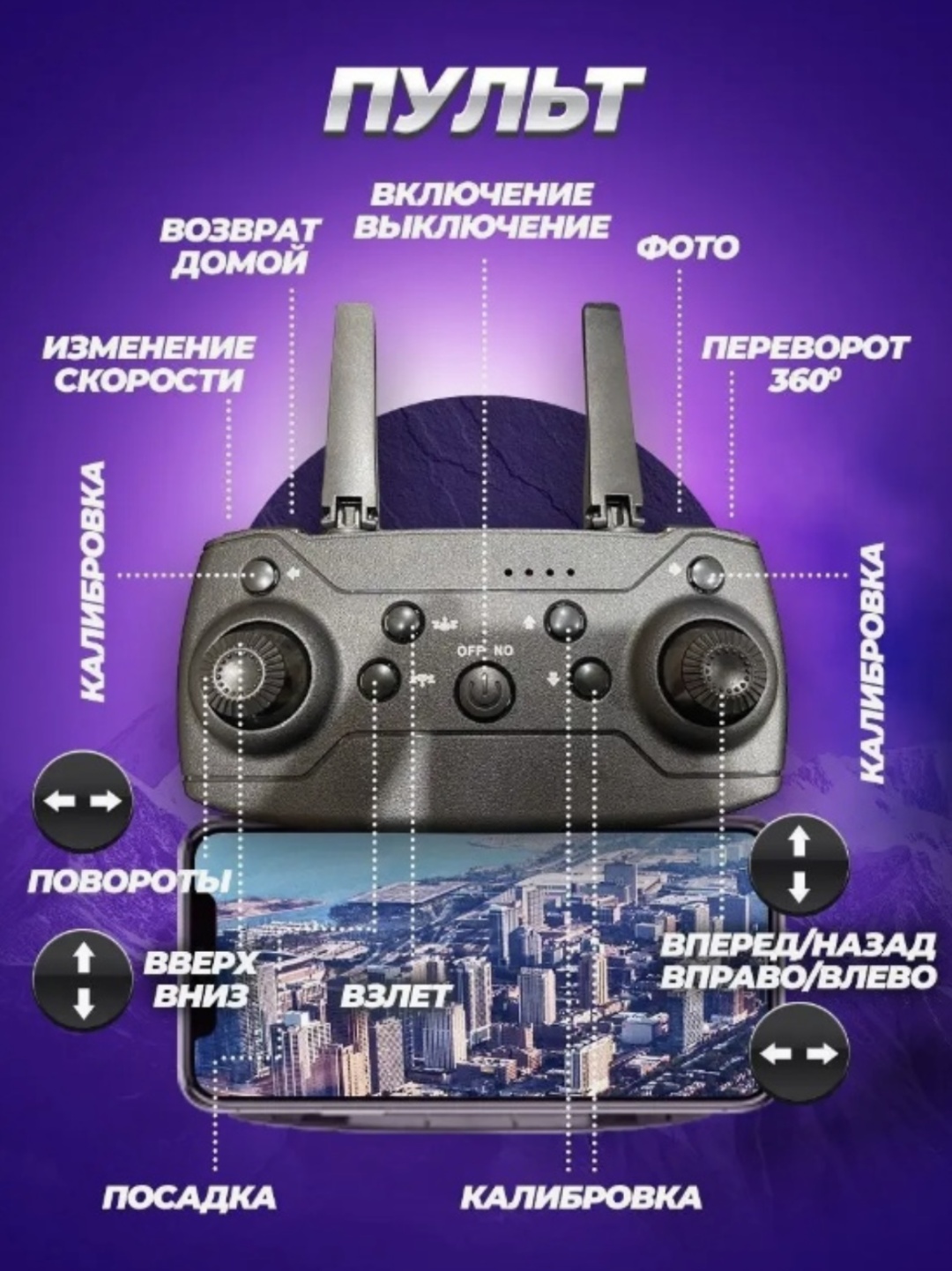 Дрон E88 pro серый