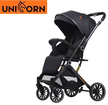 Коляска прогулочная Unicorn first, черный
