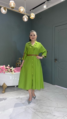 Повседневное платье GLAMOUR салатовый