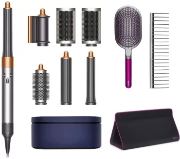 BT SPEAKER HS05 Airwrap Complete Long Volumise с чехлом и расческой стайлер серебряный, медный