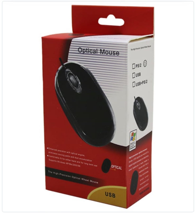 Мышь Optical Mouse черный