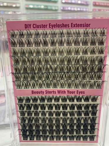 DIY Cluster Lashes пучковые D 0.07 мм черный mix 10-16 мм