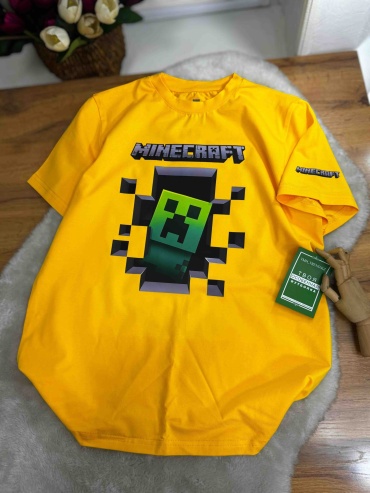 Футболка Майнкрафт Крипер Minecraft TMH_TREND.KZ желтый