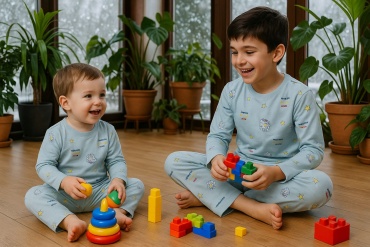 Пижама Ультрамен голубой, светло-голубой