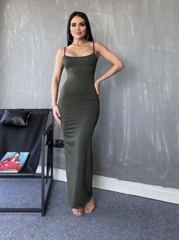 Повседневное платье Vivien Wear хаки
