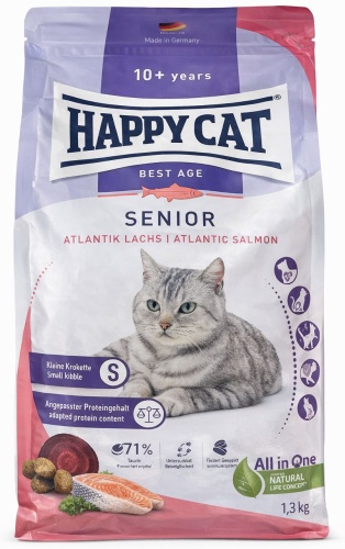 Корм Happy Cat Best Age Senior для пожилых лосось 1.3 кг