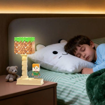 Ночник детский настольный Minecraft, теплый белый, холодный белый, разноцветный