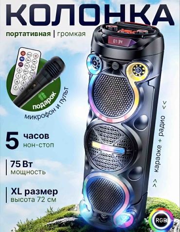 Портативная колонка OPPONAI ZOS-6302 черный