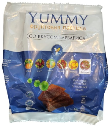 Yummy пастила фруктовая барбарис 250 г