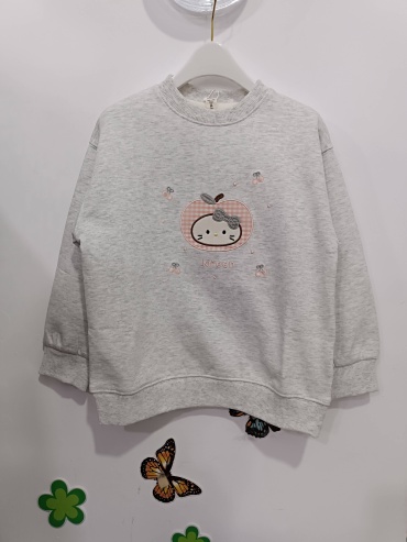 Свитшот Hello Kitty светло-серый