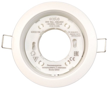 Ecola Софит Ecola GX53 H4 Белый матовый 38x106 SW5310ECB GX53