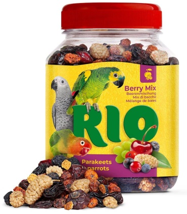 RIO Фруктово-ягодная смесь для средних и крупных попугаев 190 г