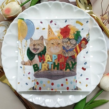 Бумажные салфетки Cats 20 шт