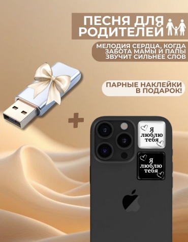 Именной подарок Флешка Песня на заказ для родителей