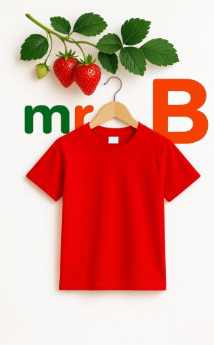 Футболка mrsB Сочный цвет красный