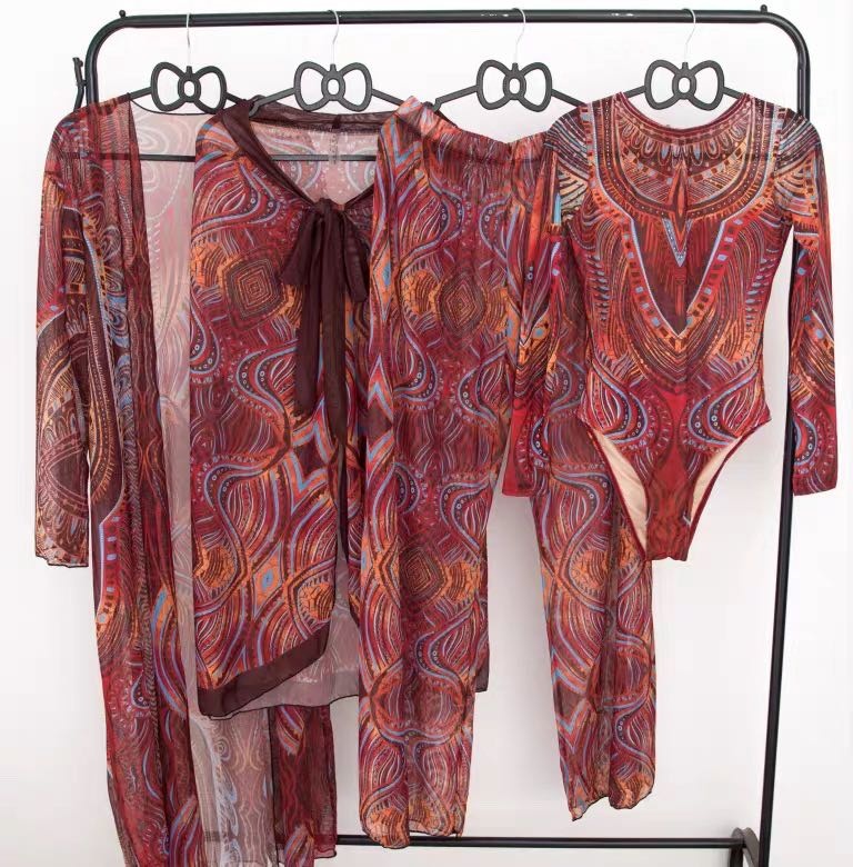 Купальник слитный Omg shop красный