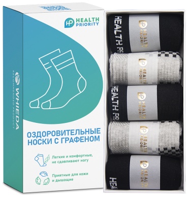 Носки Health Priority 1 пара черный 35-44