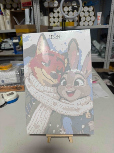LIBISH Зверополис: Джуди и Ник. холст на подрамнике 30x20 см