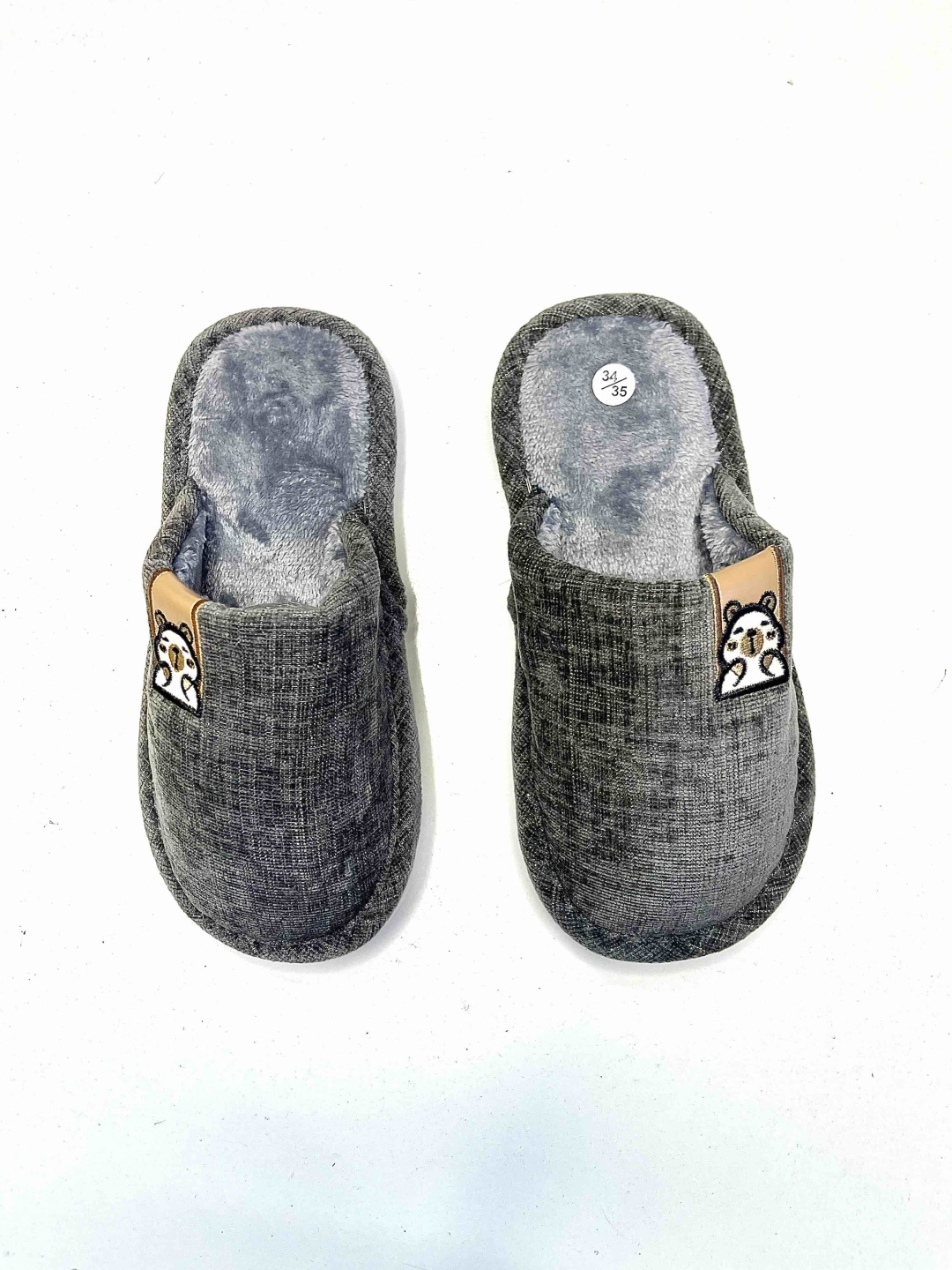 Тапочки серый