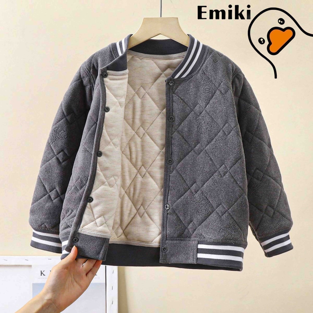 Бомбер Emiki серый
