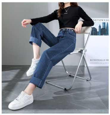 Джинсы прямые FASHION синий