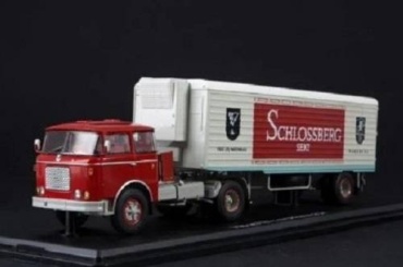 Skoda 706 mttn с п/п Alka N12CH Schlossberg Sekt, масштаб 1:43, металл/пластик, производитель Демпрайс