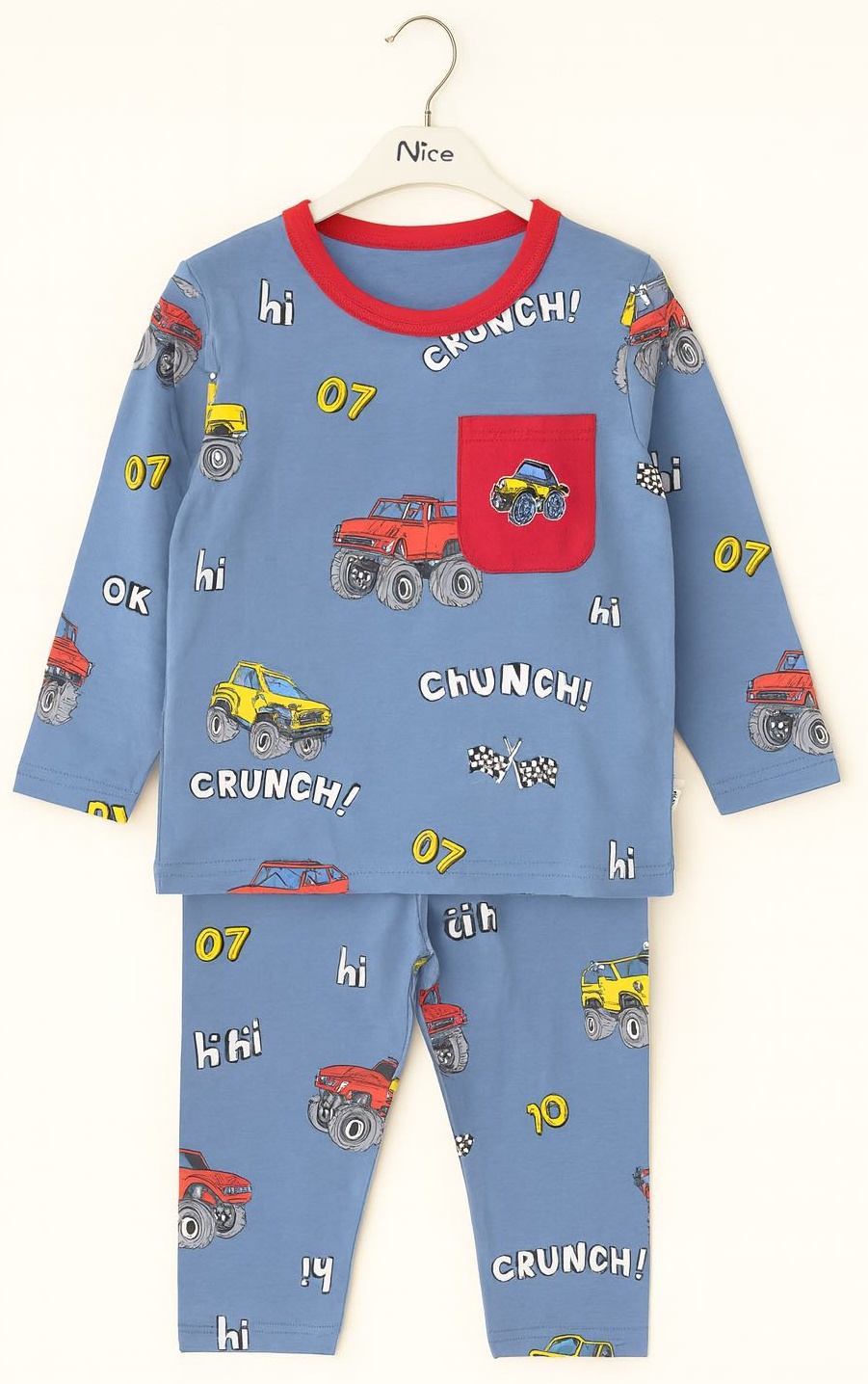 синий