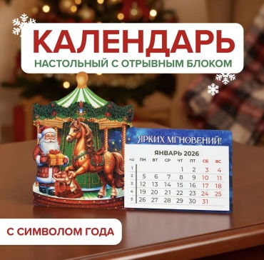 Отрывной календарь Год Лошади, 10x20 см