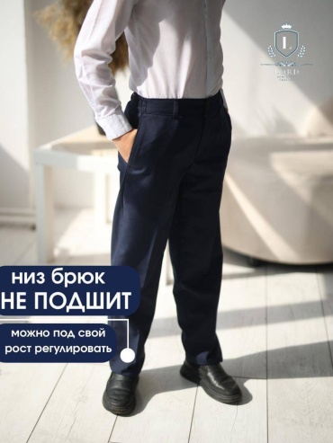 Школьные брюки синий