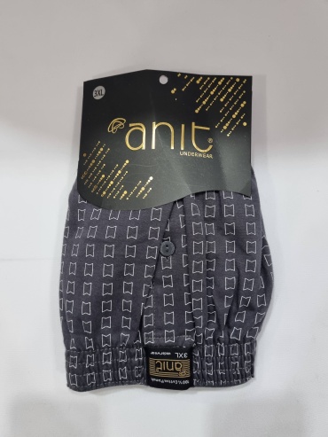 Боксеры, шорты Anit белый, графит