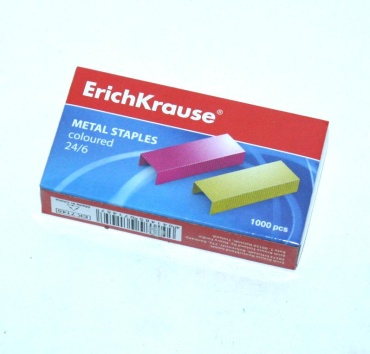 Скобы Erich Krause № 24/6 1000 шт