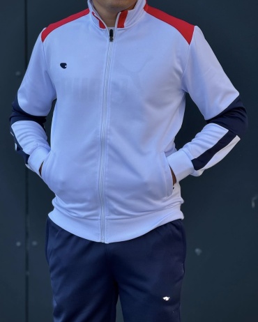 Спортивный костюм синий, белый
