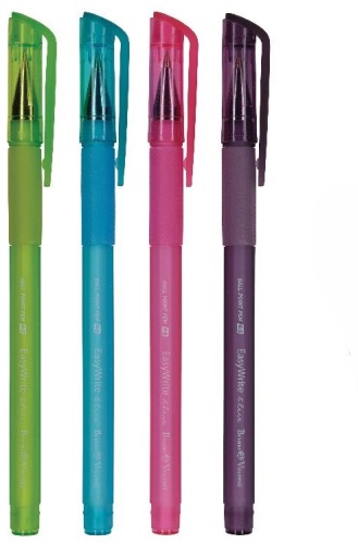 Ручка шариковая Bruno Visconti EasyWrite 4 шт, 0.5 мм, цвет чернил синий