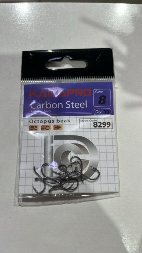 Крючок для рыбалки Kaida Carbon карповый серебристый 10 шт