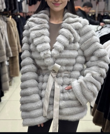 Шуба NUR серый