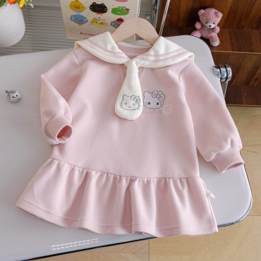 Повседневное платье Hello kitty розовый